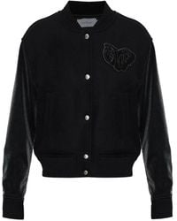 Off-White c/o Virgil Abloh - Logo-Patch Bomber Jacket - Lyst