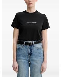 Isabelle Blanche - Slogan-Print Crew-Neck T-Shirt - Lyst