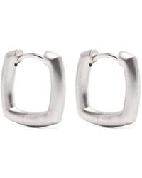 Tom Wood - Small Frame Satin-Finish Earrings - Lyst