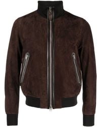 Tom Ford - Bomber in suede - Lyst
