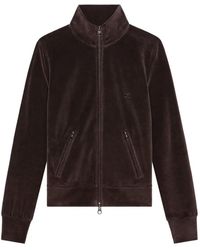 Courreges - Velvet Zip-Up Track Jacket - Lyst