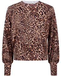 Twinset - Pullover mit Leoparden-Print - Lyst