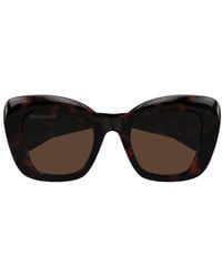 Balenciaga - Diva Tortoiseshell-Effect Cat-Eye Sunglasses - Lyst