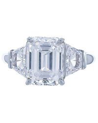 Fantasia by Deserio - 14kt White Gold Emerald-cut Ring - Lyst