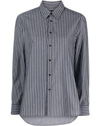 Nili Lotan - Raphael Striped Cotton Shirt - Lyst