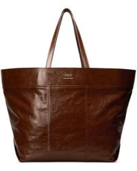 シンプルで実用的♪【AMI Paris】East West ショッピングバッグ AMI PARIS - East West Ami Shopping Bag – NEW TAKE FIVE