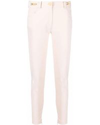 Elisabetta Franchi - Logo-Plaque Detail Trousers - Lyst