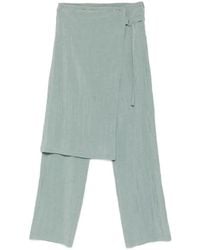 Alysi - Layered Wrap-Design Trousers - Lyst