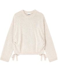 Ganni - Side Tie Details Jumper - Lyst