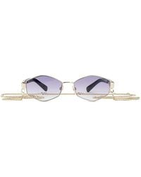 Marc Jacobs - Geometric-Frame Chain-Link Sunglasses - Lyst