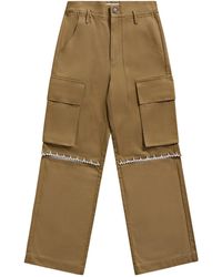 Area - Pantalones cargo con detalles de cristal - Lyst
