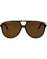 Longchamp - Bamboo Pilot-Frame Sunglasses - Lyst