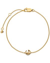 Monica Vinader - Armband Mit G-Initiale - Lyst
