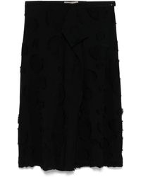 Yohji Yamamoto - Fringe-Detailed Mini Skirt - Lyst