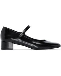 BY FAR - Ginny 45mm Leather Mary Jane Pumps - Lyst