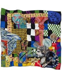 Versace - Schal Aus Seidentwill Mit Print 90Cm - Lyst