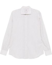 Mazzarelli - Striped Button Shirt - Lyst