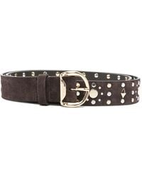 Sandro - Suede Belt With Rivets - Lyst