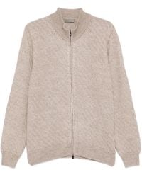 Corneliani - Zip Knitted Cardigan - Lyst