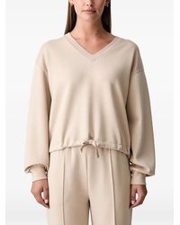 Scotch & Soda - Drawstring V-Neck Sweater - Lyst