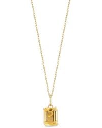 Mateo - 14Kt- Citrine Pendant Necklace - Lyst