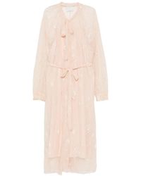 forte_forte - Lace Pussy-Bow Midi Dress - Lyst