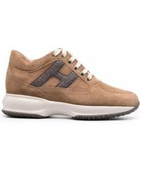 Hogan - Interactive Low-Top Suede Sneakers - Lyst
