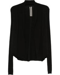 Rick Owens - Ribbed Open-Front Cardigan - Lyst