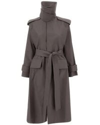Victoria Beckham - Philippa Belted Trench Coat - Lyst