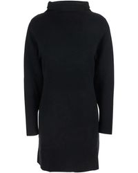 P.A.R.O.S.H. - Turtleneck Wool Cashmere Midi Dress - Lyst
