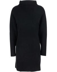 P.A.R.O.S.H. - Turtleneck Wool Cashmere Midi Dress - Lyst
