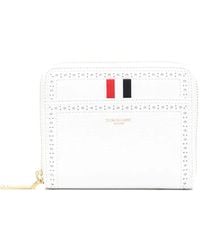 Thom Browne - Grosgrain-tab Leather Wallet - Lyst