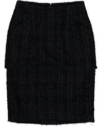 Vetements - Tweed Decollage Mini Skirt - Lyst