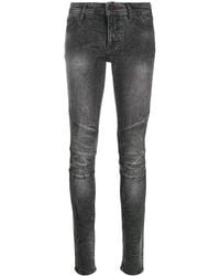 Philipp Plein - Acid-Wash Skinny Jeggings - Lyst