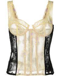 Natasha Zinko - Top Im Korsagen-Look - Lyst