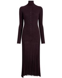 Proenza Schouler - Ribbed Pleated Midi Day Dress - Lyst