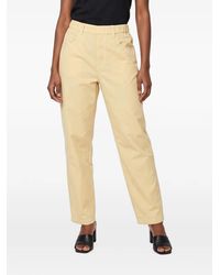 Brunello Cucinelli - Tapered Cotton Trousers - Lyst