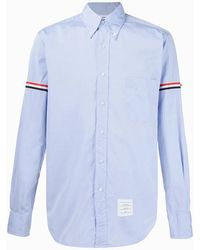 Thom Browne - Camisa Con Rayas En La Manga - Lyst