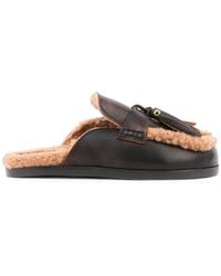 POSA - Mules Mit Shearling-Besatz - Lyst