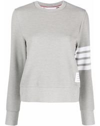 Thom Browne - 4-bar Cotton Ribbed Sweatshirt - Lyst
