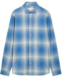Les Deux - Kent Shadow-Check Pattern Shirt - Lyst