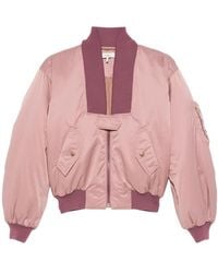 Chloé - Zip-Up Cropped Bomber Jacket - Lyst