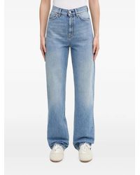 Sporty & Rich - Jean Droit À Patch Logo - Lyst