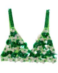 P.A.R.O.S.H. - Sequin-Embellished Top - Lyst