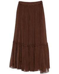 SOLOTRE - Ruffled Tiered Maxi Skirt - Lyst