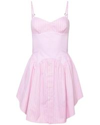 Fleur du Mal - Corset-Effect Mini Dress - Lyst