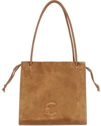 Coccinelle - Borsa A Spalla Con Logo Goffrato - Lyst