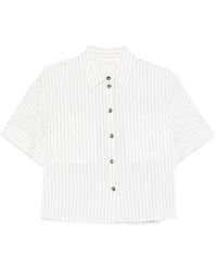 Liu Jo - Striped Button Shirt - Lyst