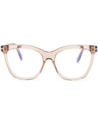 Tom Ford - Brille Mit Eckigem Gestell - Lyst
