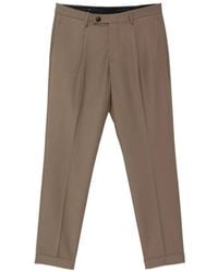 Michael Coal - Frederick Pleated Turn-Up Trousers - Lyst